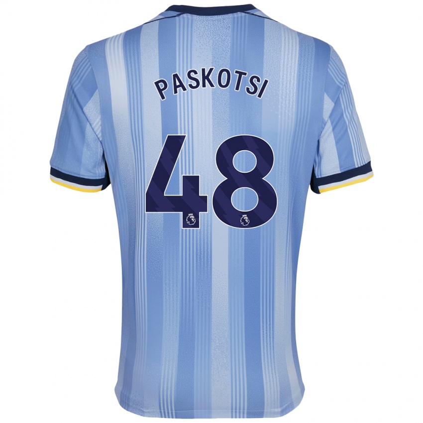 Niño Camiseta Maksim Paskotsi #48 Azul Claro 2ª Equipación 2024/25 La Camisa Chile