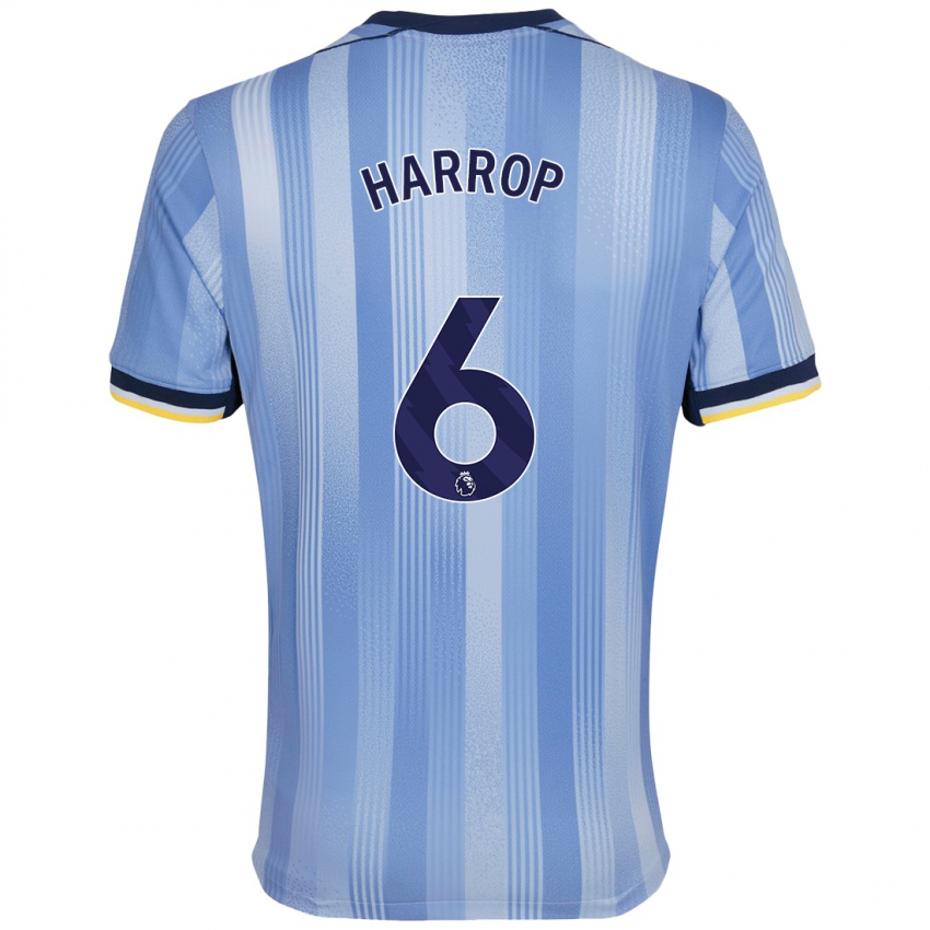 Niño Camiseta Kerys Harrop #6 Azul Claro 2ª Equipación 2024/25 La Camisa Chile