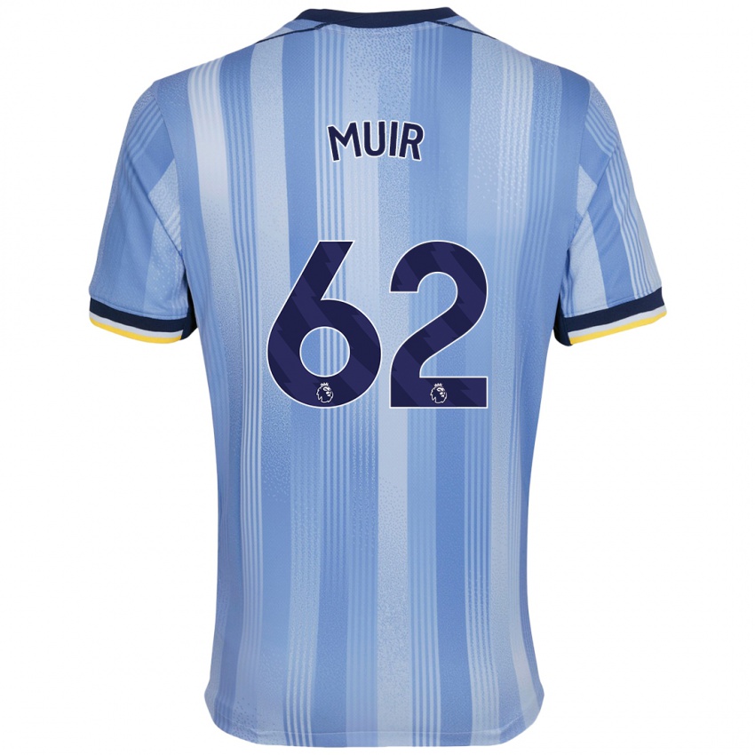 Niño Camiseta Marqes Muir #62 Azul Claro 2ª Equipación 2024/25 La Camisa Chile