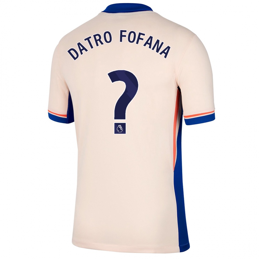 Niño Camiseta David Datro Fofana #0 Beige Claro 2ª Equipación 2024/25 La Camisa Chile