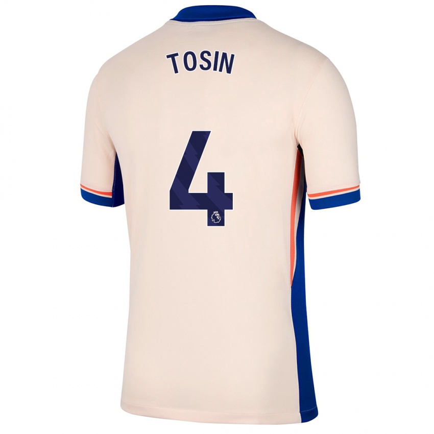 Niño Camiseta Tosin Adarabioyo #4 Beige Claro 2ª Equipación 2024/25 La Camisa Chile