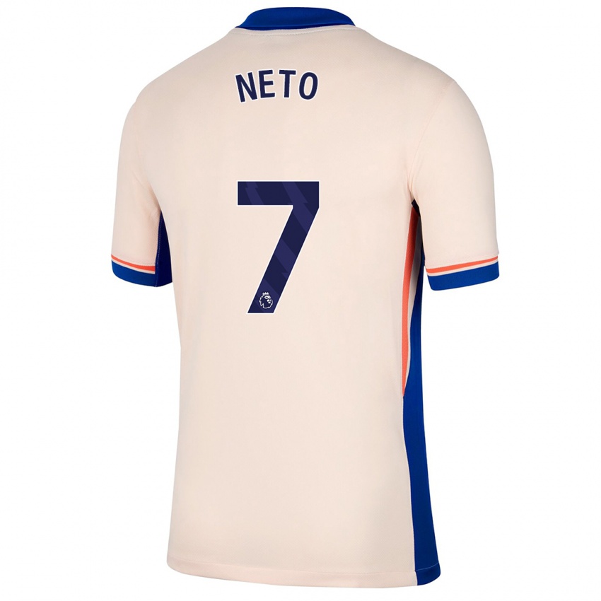 Niño Camiseta Pedro Neto #7 Beige Claro 2ª Equipación 2024/25 La Camisa Chile