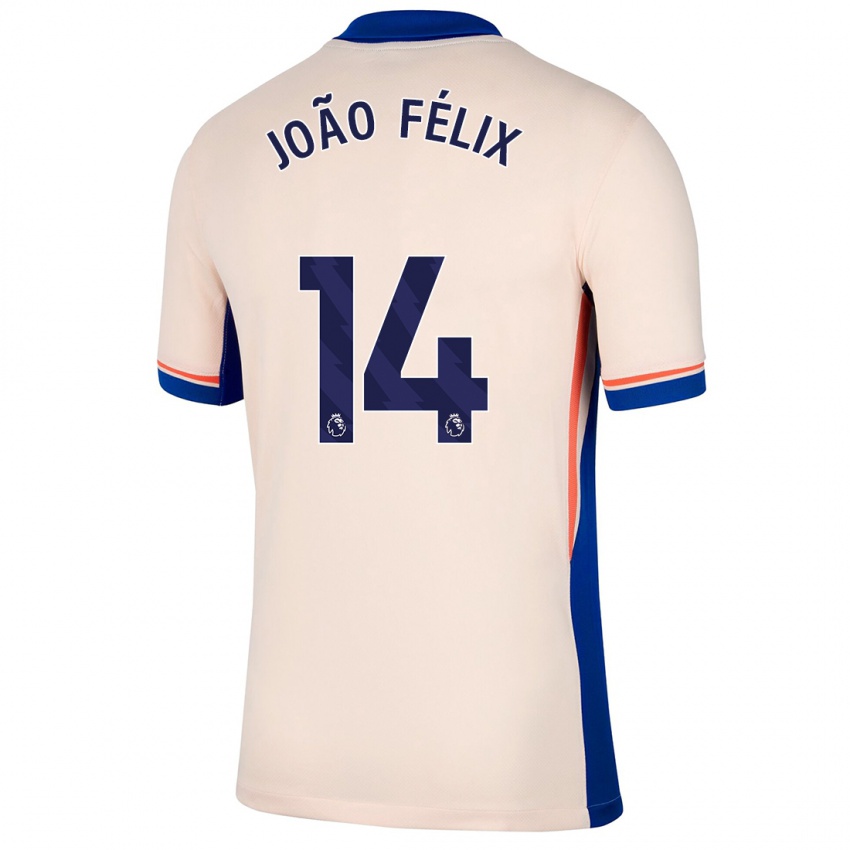 Niño Camiseta Joao Felix #14 Beige Claro 2ª Equipación 2024/25 La Camisa Chile