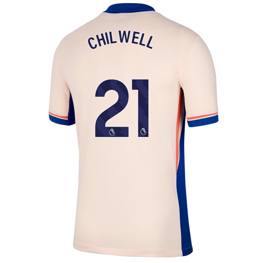 Niño Camiseta Ben Chilwell #21 Beige Claro 2ª Equipación 2024/25 La Camisa Chile