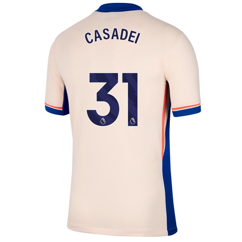 Niño Camiseta Cesare Casadei #31 Beige Claro 2ª Equipación 2024/25 La Camisa Chile