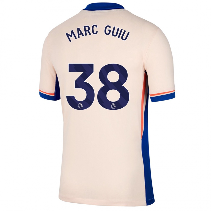 Niño Camiseta Marc Guiu #38 Beige Claro 2ª Equipación 2024/25 La Camisa Chile