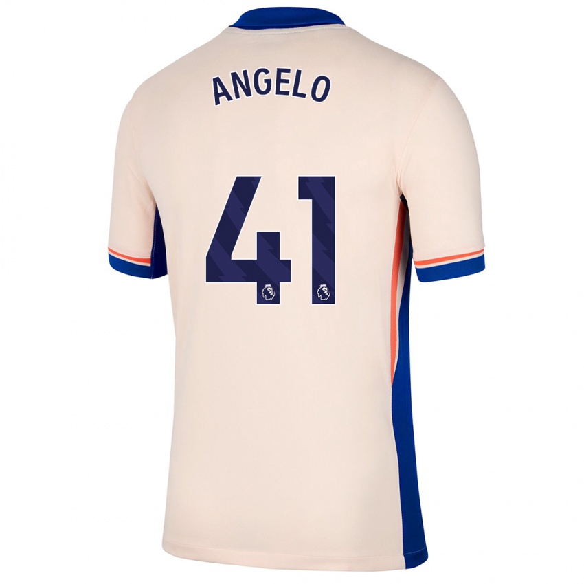 Niño Camiseta Ângelo #41 Beige Claro 2ª Equipación 2024/25 La Camisa Chile