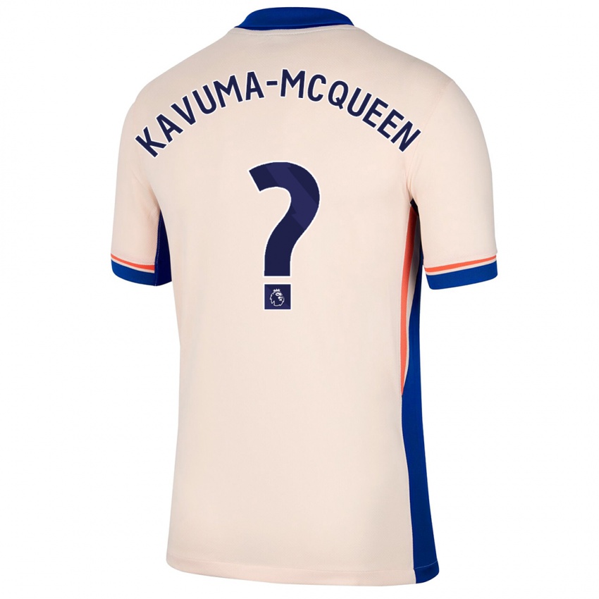 Niño Camiseta Ryan Kavuma-Mcqueen #0 Beige Claro 2ª Equipación 2024/25 La Camisa Chile