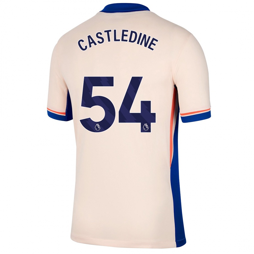 Niño Camiseta Leo Castledine #54 Beige Claro 2ª Equipación 2024/25 La Camisa Chile