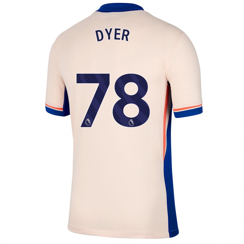 Niño Camiseta Kiano Dyer #78 Beige Claro 2ª Equipación 2024/25 La Camisa Chile