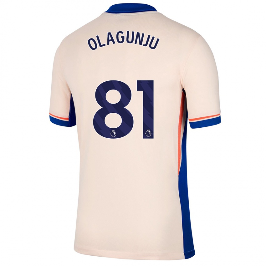 Niño Camiseta Saheed Olagunju #81 Beige Claro 2ª Equipación 2024/25 La Camisa Chile