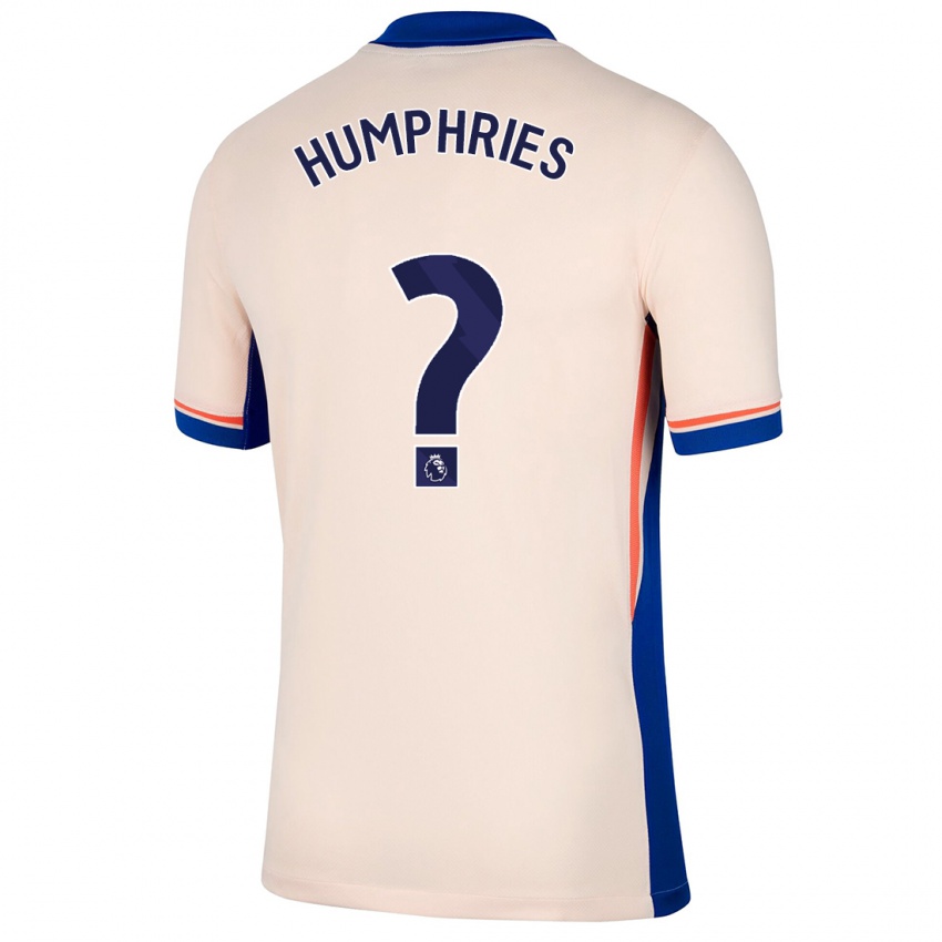 Niño Camiseta Greta Humphries #0 Beige Claro 2ª Equipación 2024/25 La Camisa Chile