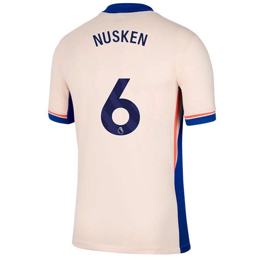 Niño Camiseta Sjoeke Nüsken #6 Beige Claro 2ª Equipación 2024/25 La Camisa Chile