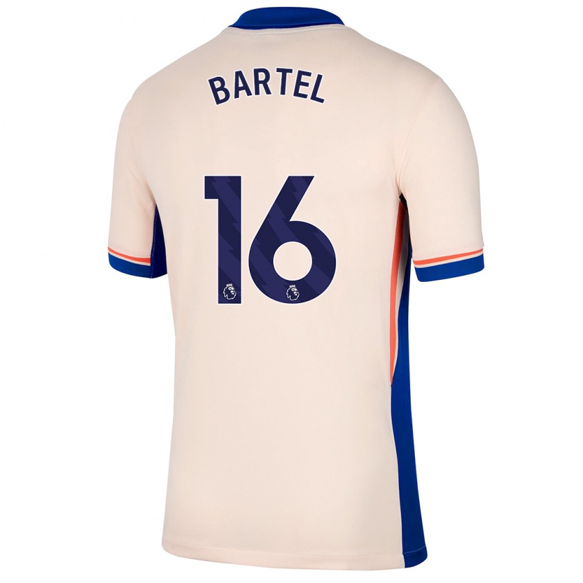 Niño Camiseta Júlia Bartel #16 Beige Claro 2ª Equipación 2024/25 La Camisa Chile