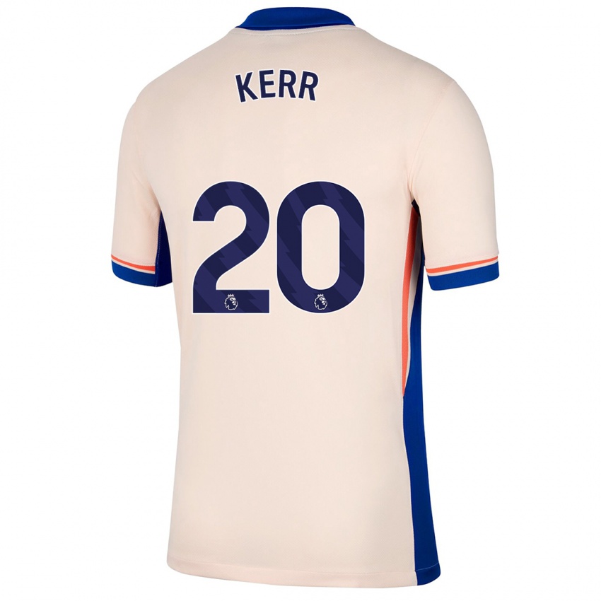 Niño Camiseta Sam Kerr #20 Beige Claro 2ª Equipación 2024/25 La Camisa Chile