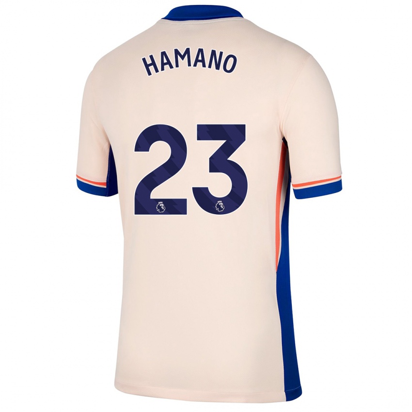 Niño Camiseta Maika Hamano #23 Beige Claro 2ª Equipación 2024/25 La Camisa Chile