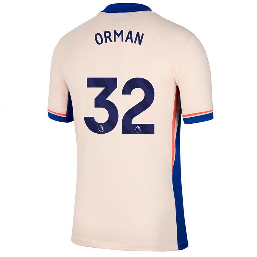 Niño Camiseta Emily Orman #32 Beige Claro 2ª Equipación 2024/25 La Camisa Chile