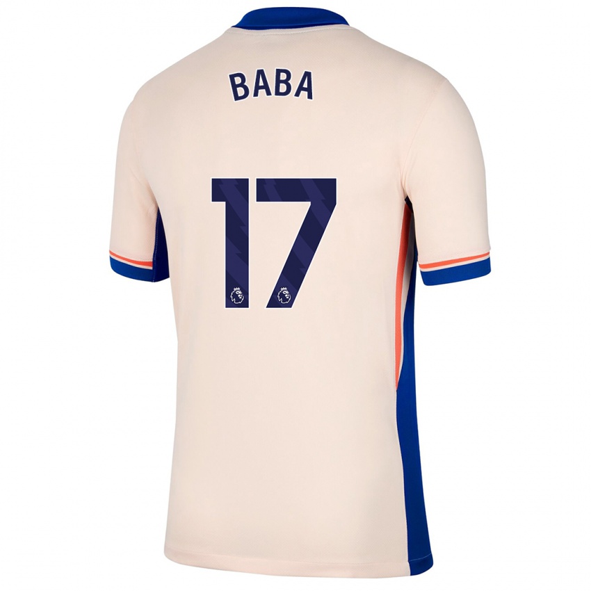 Niño Camiseta Abdul-Rahman Baba #17 Beige Claro 2ª Equipación 2024/25 La Camisa Chile