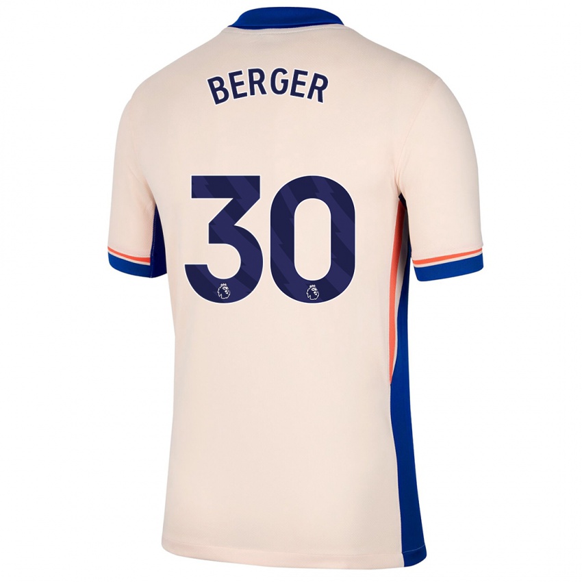 Niño Camiseta Ann-Katrin Berger #30 Beige Claro 2ª Equipación 2024/25 La Camisa Chile