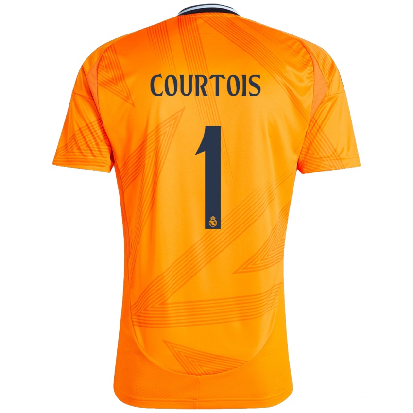 Niño Camiseta Thibaut Courtois #1 Naranja 2ª Equipación 2024/25 La Camisa Chile