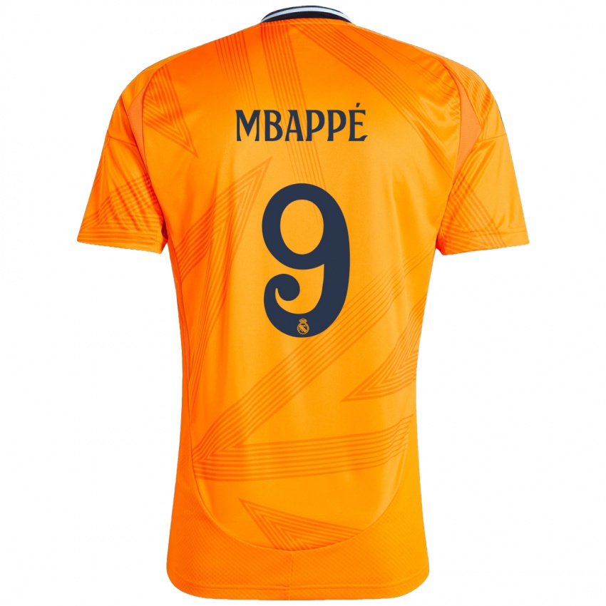 Niño Camiseta Kylian Mbappe #9 Naranja 2ª Equipación 2024/25 La Camisa Chile