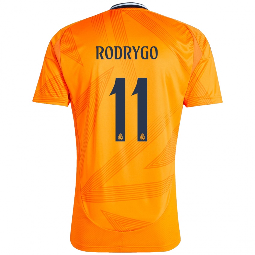 Niño Camiseta Rodrygo #11 Naranja 2ª Equipación 2024/25 La Camisa Chile