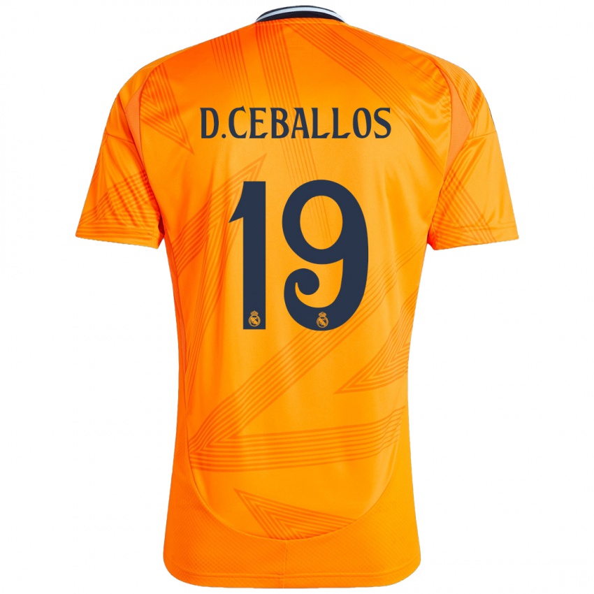 Niño Camiseta Dani Ceballos #19 Naranja 2ª Equipación 2024/25 La Camisa Chile