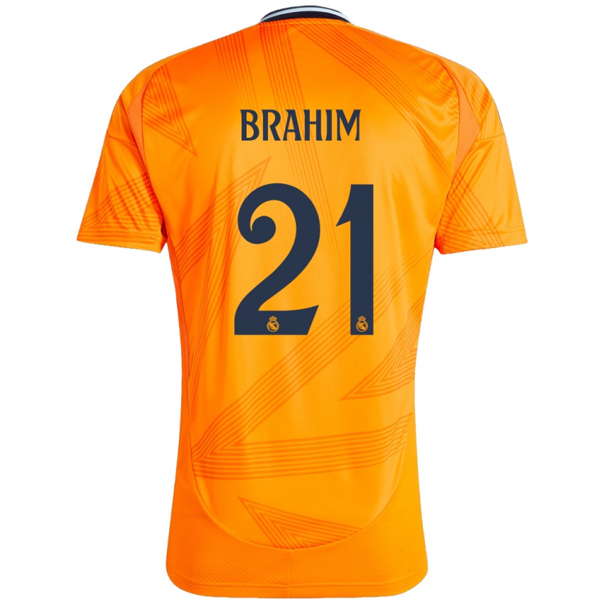 Niño Camiseta Brahim Diaz #21 Naranja 2ª Equipación 2024/25 La Camisa Chile