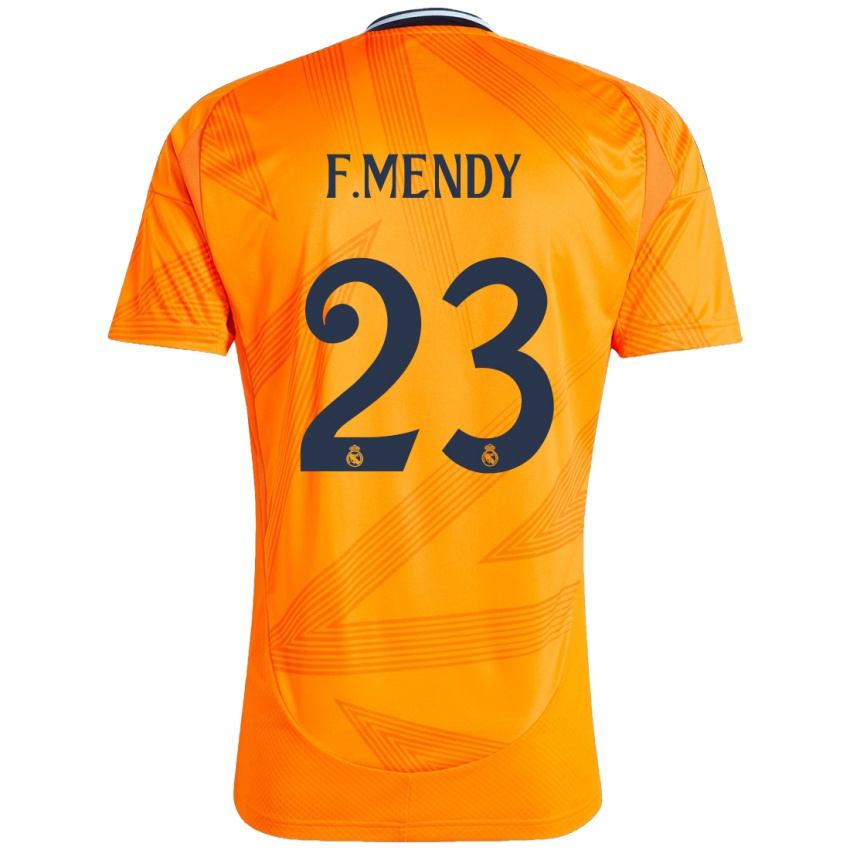 Niño Camiseta Ferland Mendy #23 Naranja 2ª Equipación 2024/25 La Camisa Chile