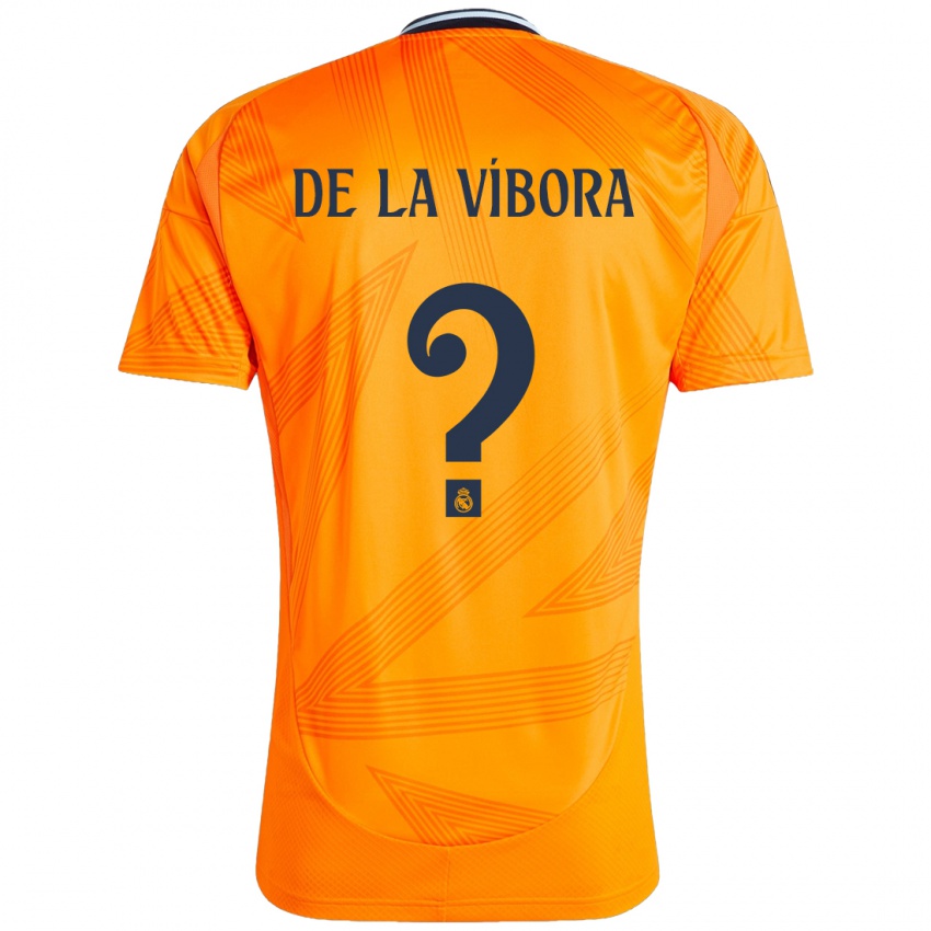 Niño Camiseta David De La Víbora #0 Naranja 2ª Equipación 2024/25 La Camisa Chile