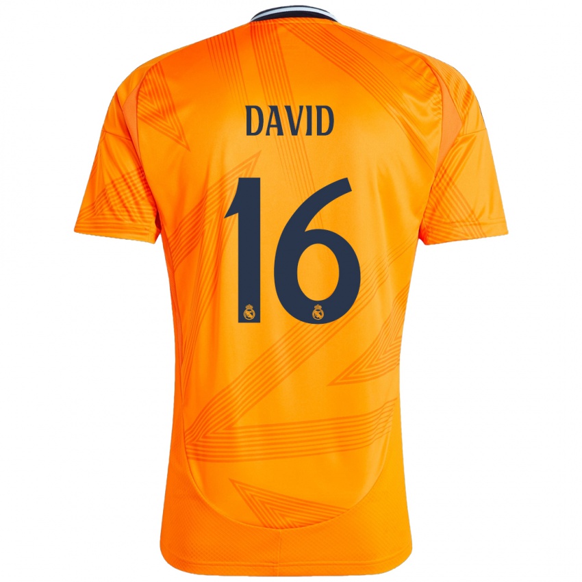 Niño Camiseta Antonio David #16 Naranja 2ª Equipación 2024/25 La Camisa Chile