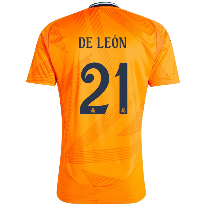 Niño Camiseta Jeremy De León #21 Naranja 2ª Equipación 2024/25 La Camisa Chile