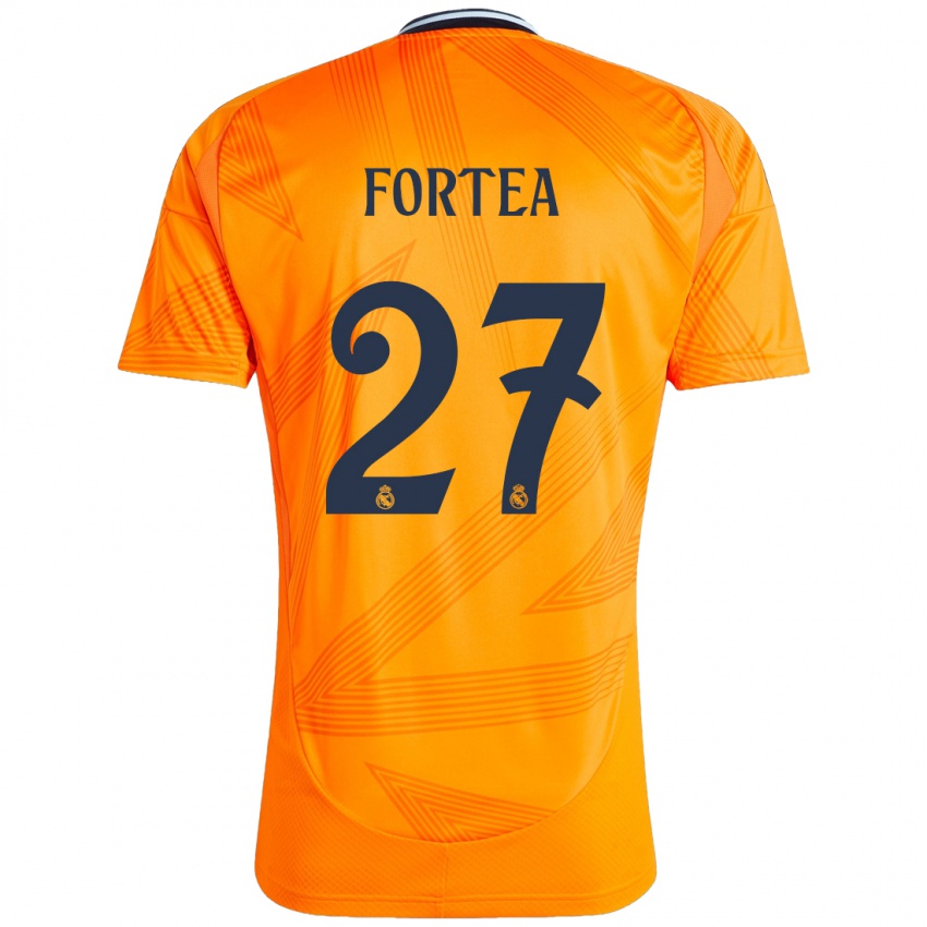 Niño Camiseta Jesús Fortea #27 Naranja 2ª Equipación 2024/25 La Camisa Chile