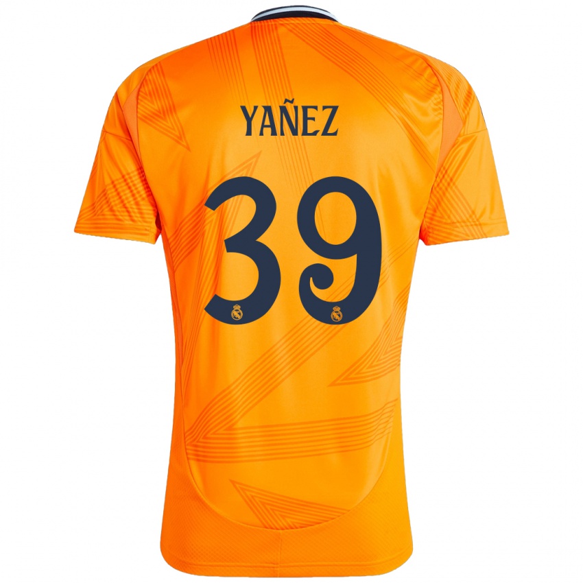 Niño Camiseta Daniel Yañez #39 Naranja 2ª Equipación 2024/25 La Camisa Chile