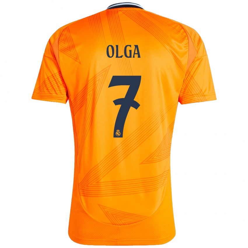 Niño Camiseta Olga Carmona #7 Naranja 2ª Equipación 2024/25 La Camisa Chile