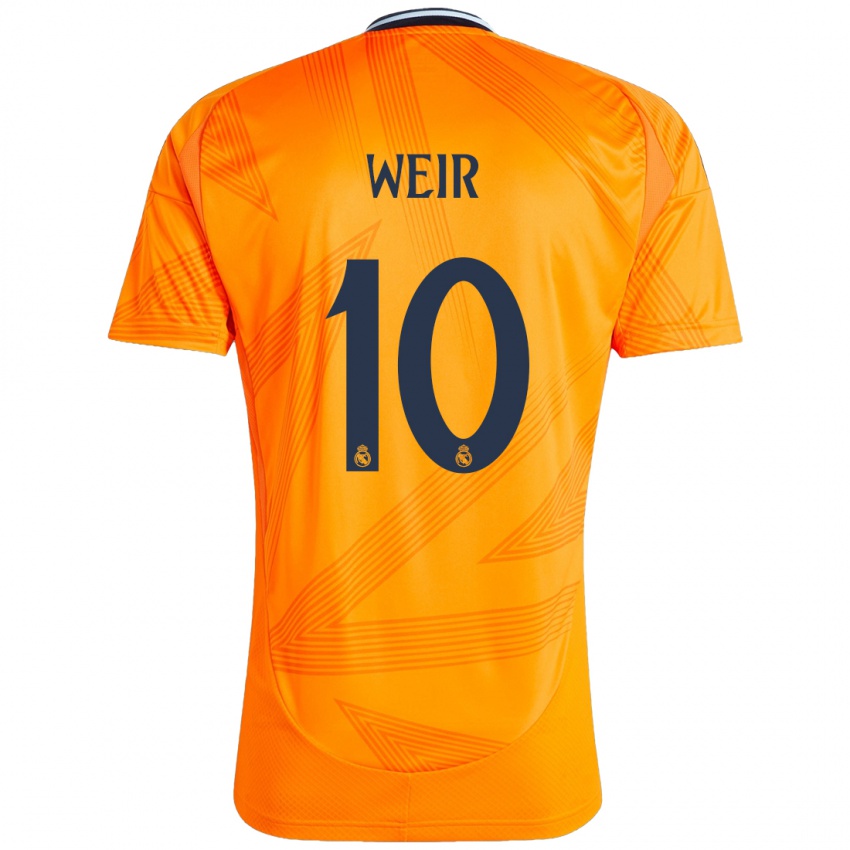 Niño Camiseta Caroline Weir #10 Naranja 2ª Equipación 2024/25 La Camisa Chile