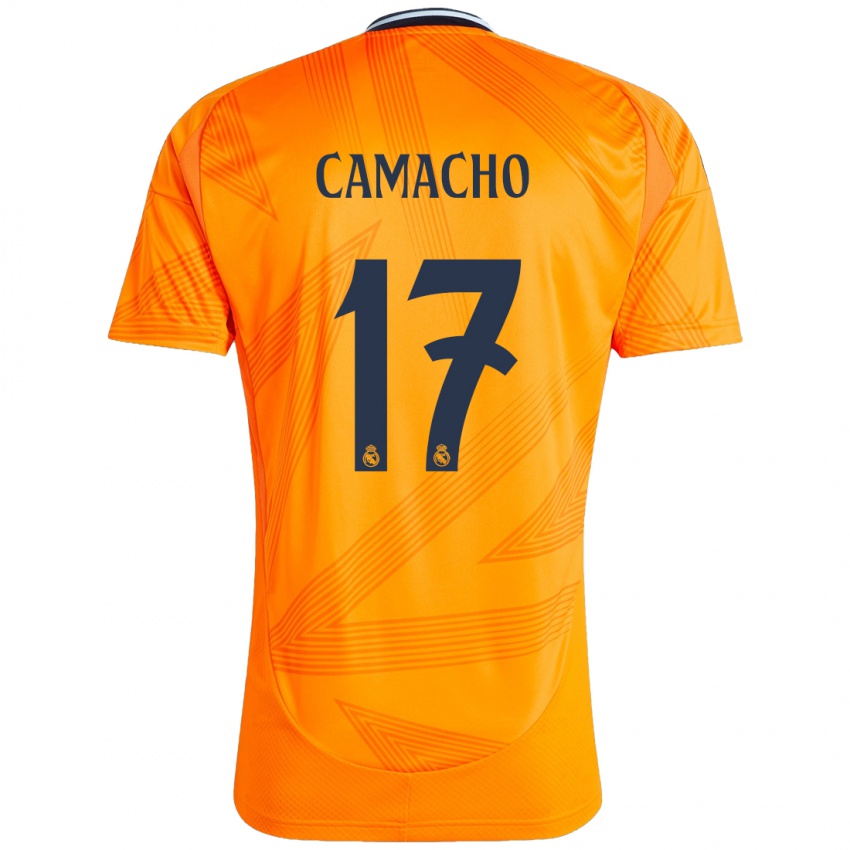 Niño Camiseta Carla Camacho #17 Naranja 2ª Equipación 2024/25 La Camisa Chile