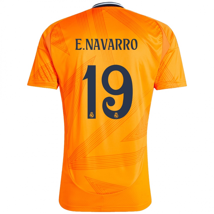 Niño Camiseta Eva Navarro #19 Naranja 2ª Equipación 2024/25 La Camisa Chile