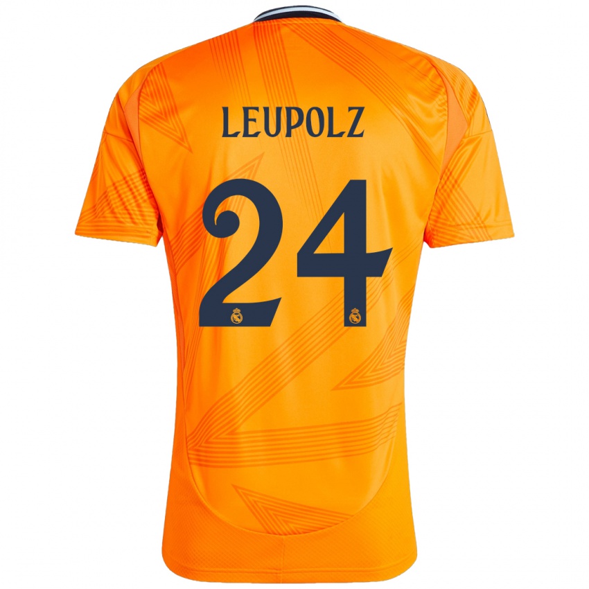 Niño Camiseta Melanie Leupolz #24 Naranja 2ª Equipación 2024/25 La Camisa Chile