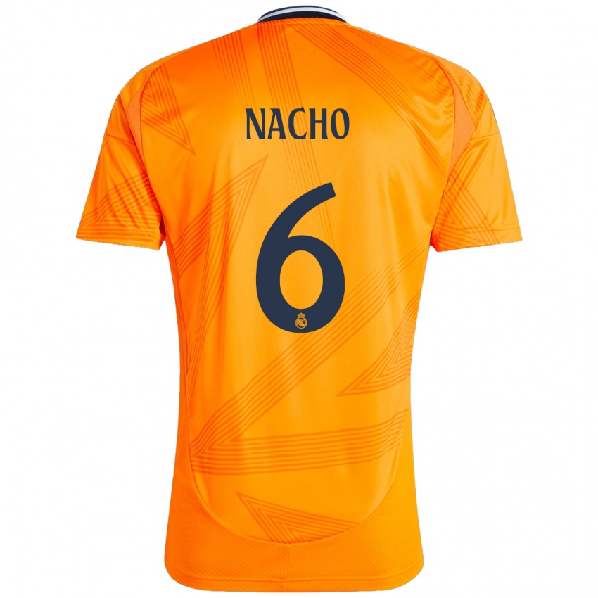 Niño Camiseta Nacho Fernandez #6 Naranja 2ª Equipación 2024/25 La Camisa Chile