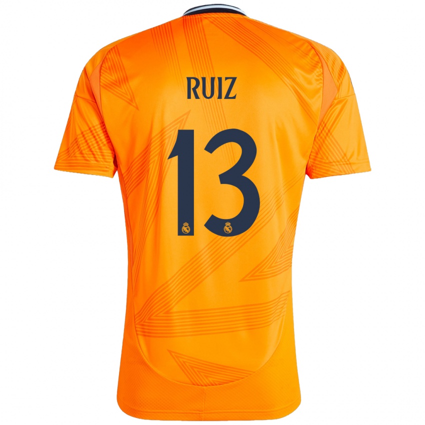 Niño Camiseta Guillermo Ruiz #13 Naranja 2ª Equipación 2024/25 La Camisa Chile