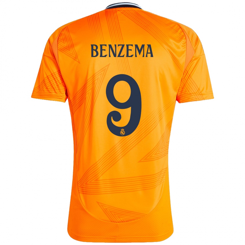 Niño Camiseta Karim Benzema #9 Naranja 2ª Equipación 2024/25 La Camisa Chile