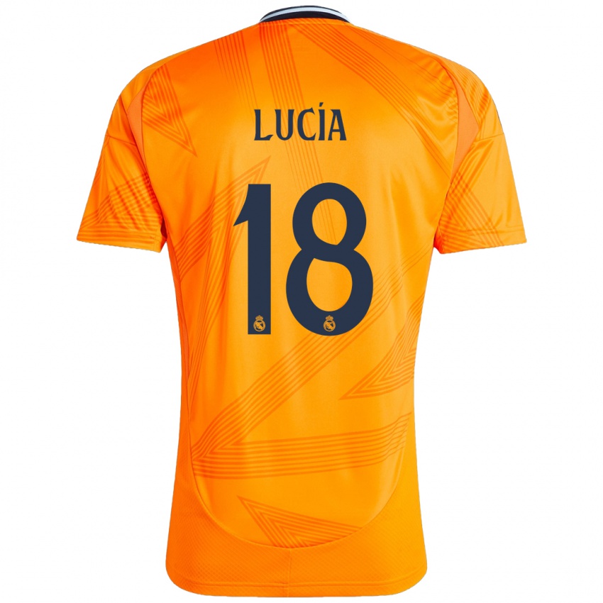 Niño Camiseta Lucia Rodriguez #18 Naranja 2ª Equipación 2024/25 La Camisa Chile