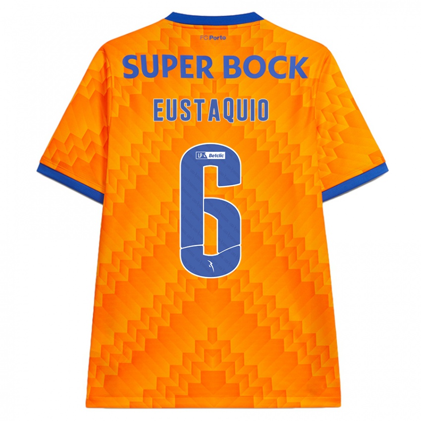 Niño Camiseta Stephen Eustaquio #6 Naranja 2ª Equipación 2024/25 La Camisa Chile