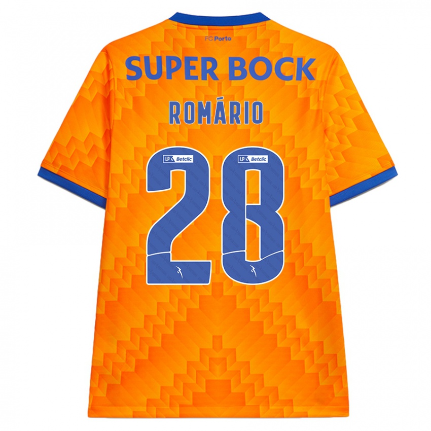 Niño Camiseta Romario Baro #28 Naranja 2ª Equipación 2024/25 La Camisa Chile