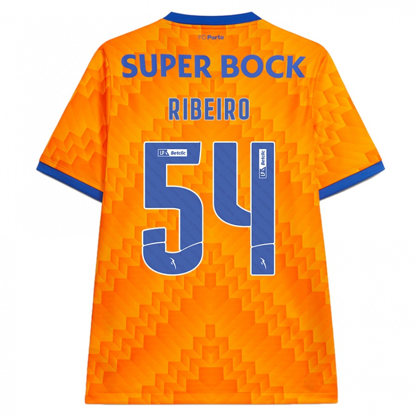 Niño Camiseta António Ribeiro #54 Naranja 2ª Equipación 2024/25 La Camisa Chile