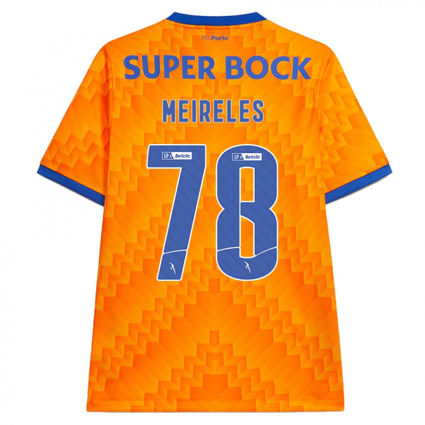 Niño Camiseta Jorge Meireles #78 Naranja 2ª Equipación 2024/25 La Camisa Chile