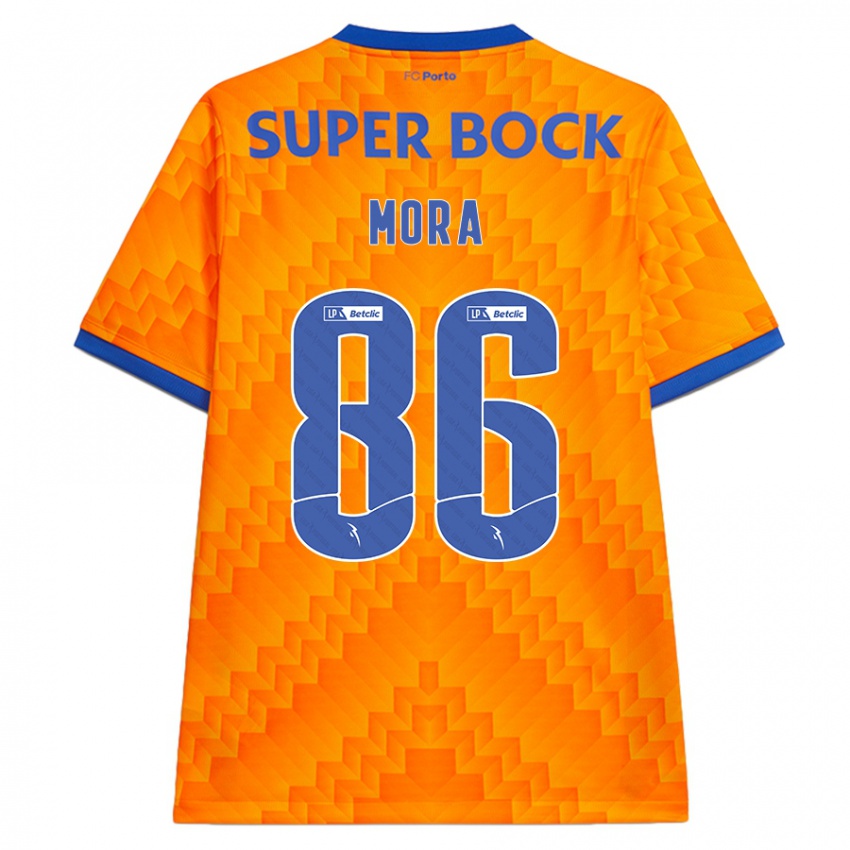 Niño Camiseta Rodrigo Mora #86 Naranja 2ª Equipación 2024/25 La Camisa Chile