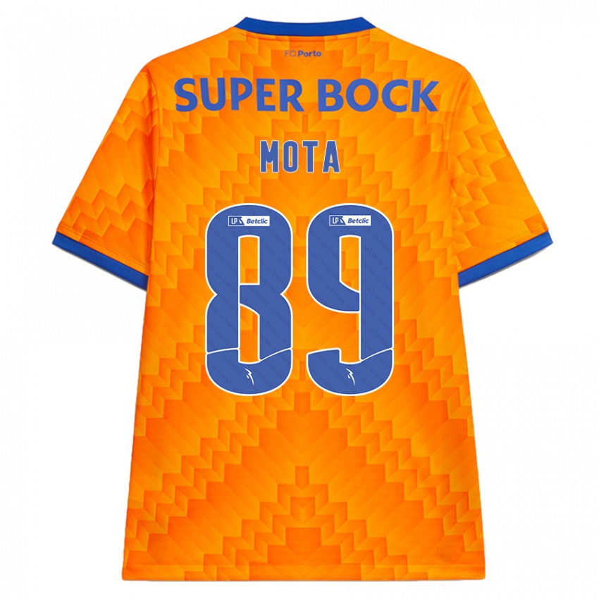 Niño Camiseta Luís Mota #89 Naranja 2ª Equipación 2024/25 La Camisa Chile