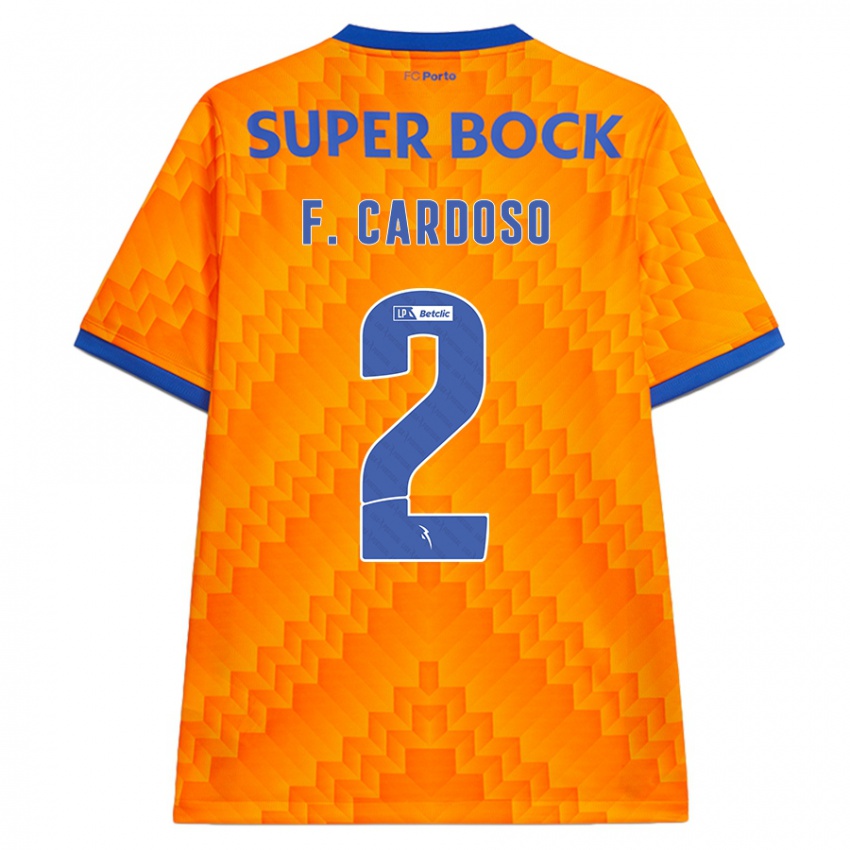 Niño Camiseta Fabio Cardoso #2 Naranja 2ª Equipación 2024/25 La Camisa Chile